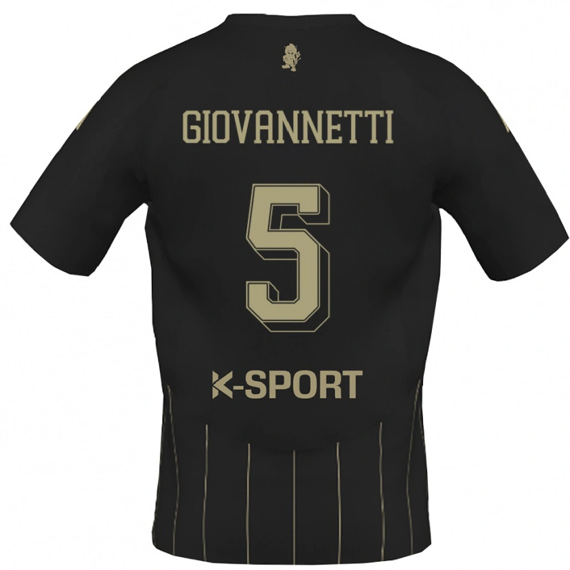 Danxen Kinder Elia Giovannetti #5 Grau Weiß Auswärtstrikot Trikot 2025/26 T-Shirt Österreich