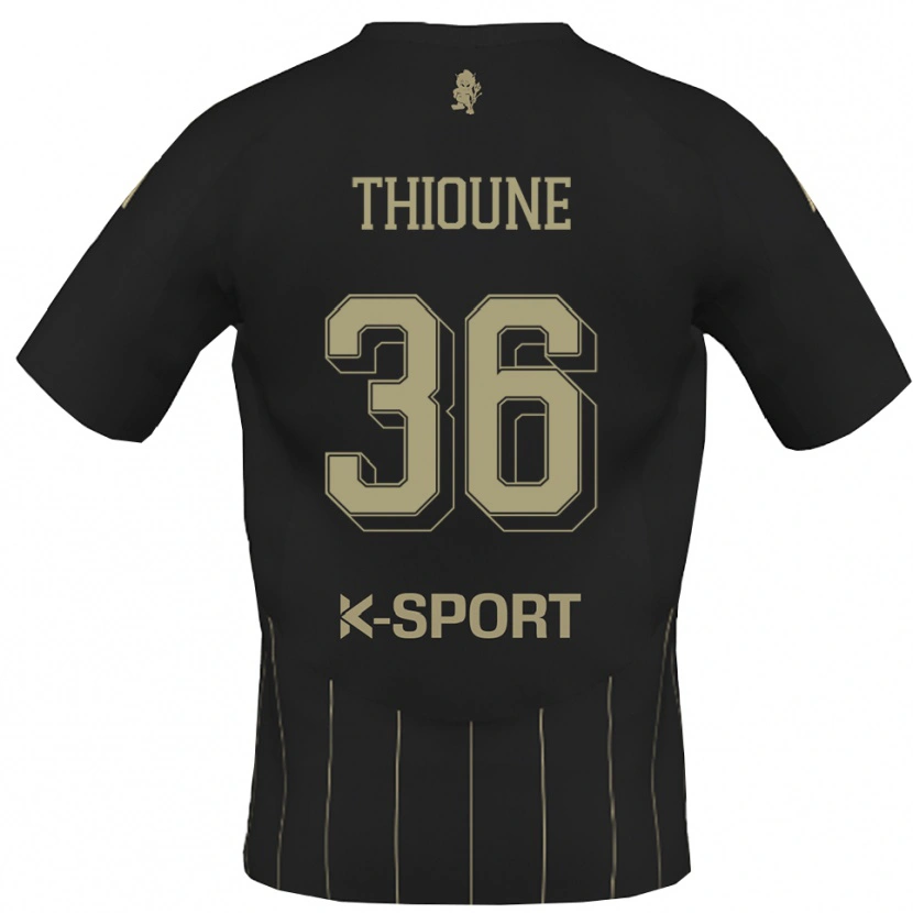Danxen Kinder Alioune Thioune #36 Grau Weiß Auswärtstrikot Trikot 2025/26 T-Shirt Österreich