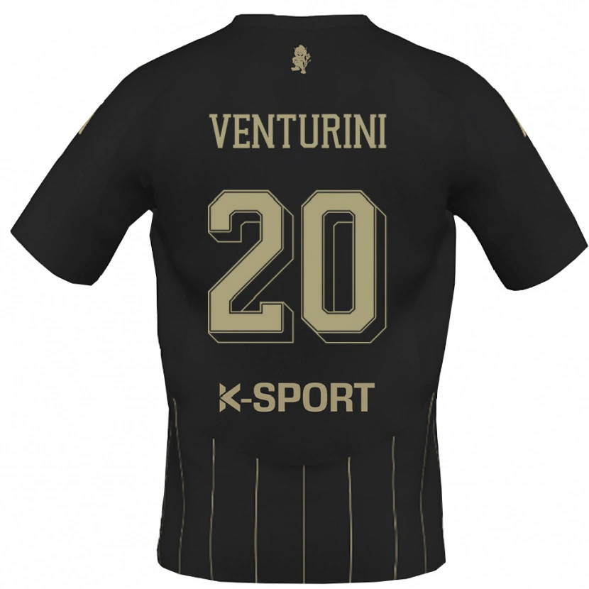 Danxen Kinder Mattia Venturini #20 Grau Weiß Auswärtstrikot Trikot 2025/26 T-Shirt Österreich