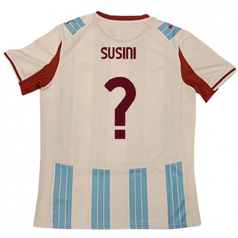 Danxen Kinder Antonio Susini #0 Himmelblau Weiß Auswärtstrikot Trikot 2025/26 T-Shirt Österreich