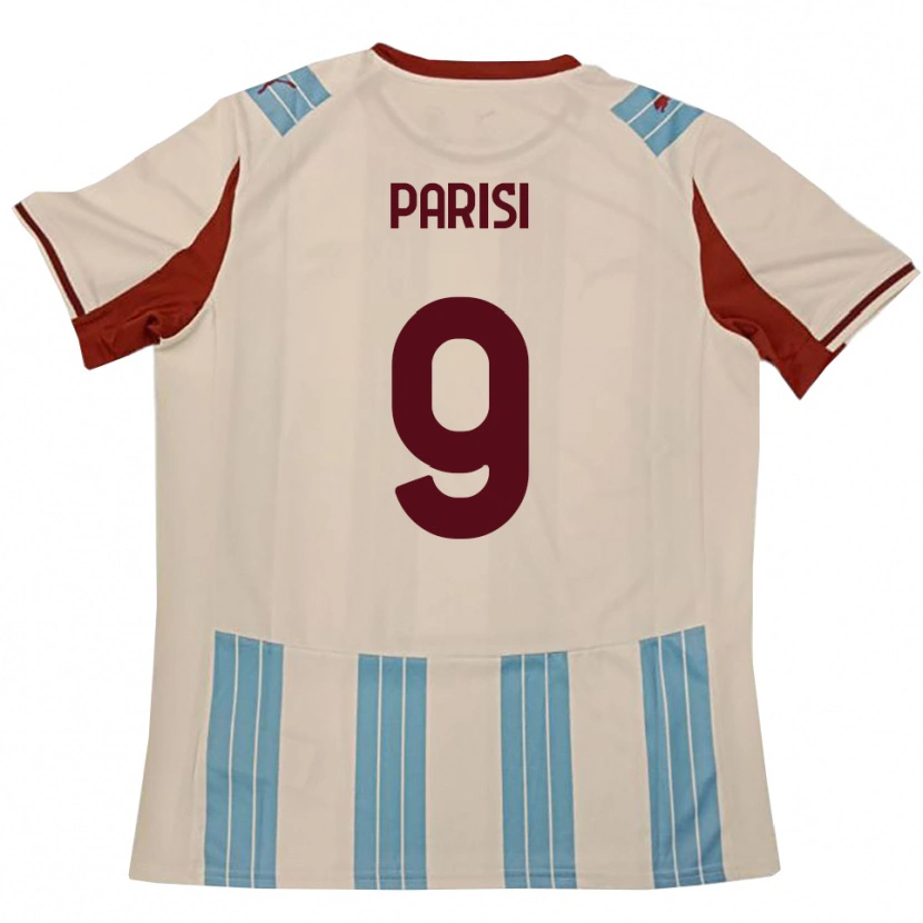 Danxen Kinder Raffaele Parisi #9 Himmelblau Weiß Auswärtstrikot Trikot 2025/26 T-Shirt Österreich