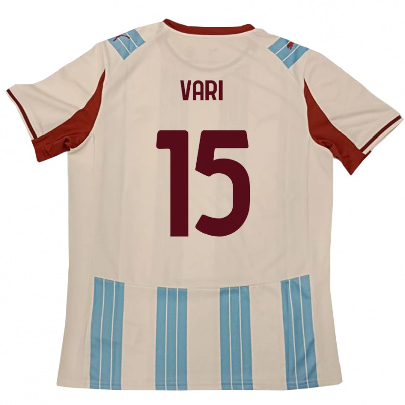 Danxen Kinder Filippo Vari #15 Himmelblau Weiß Auswärtstrikot Trikot 2025/26 T-Shirt Österreich