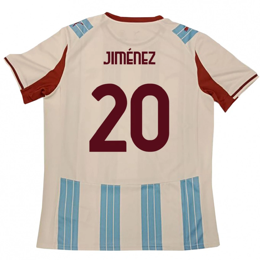 Danxen Kinder Kaleb Jiménez #20 Himmelblau Weiß Auswärtstrikot Trikot 2025/26 T-Shirt Österreich
