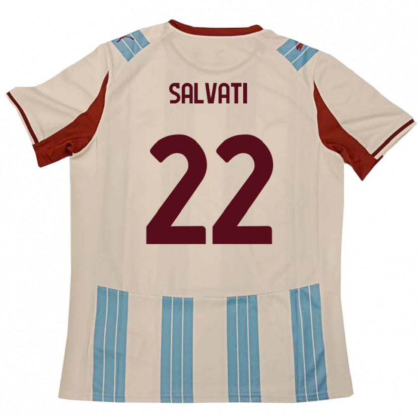 Danxen Kinder Gregorio Salvati #22 Himmelblau Weiß Auswärtstrikot Trikot 2025/26 T-Shirt Österreich