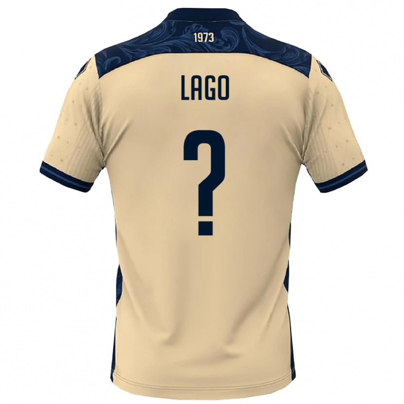 Danxen Kinder Matteo Lago #0 Weiß Marineblau Auswärtstrikot Trikot 2025/26 T-Shirt Österreich