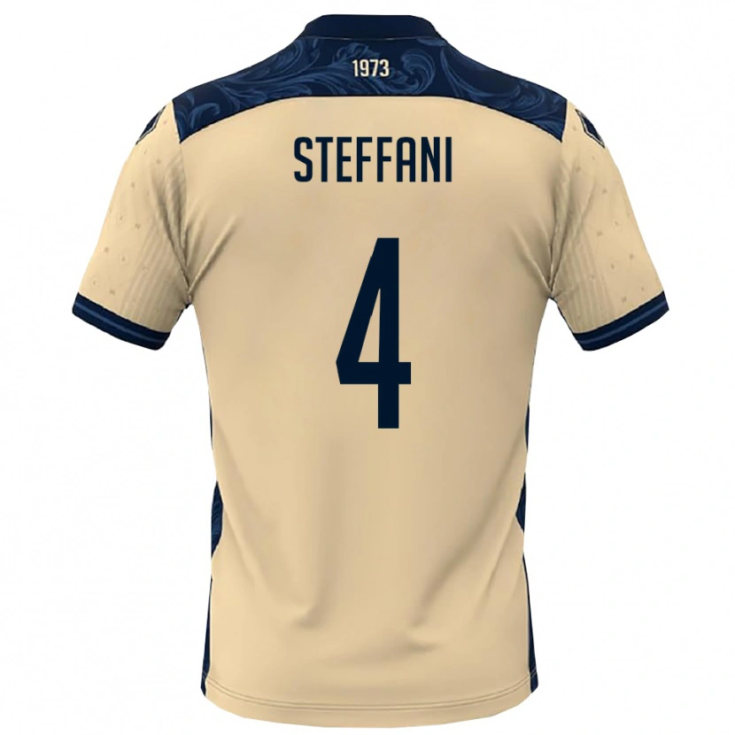 Danxen Kinder Riccardo Steffani #4 Weiß Marineblau Auswärtstrikot Trikot 2025/26 T-Shirt Österreich