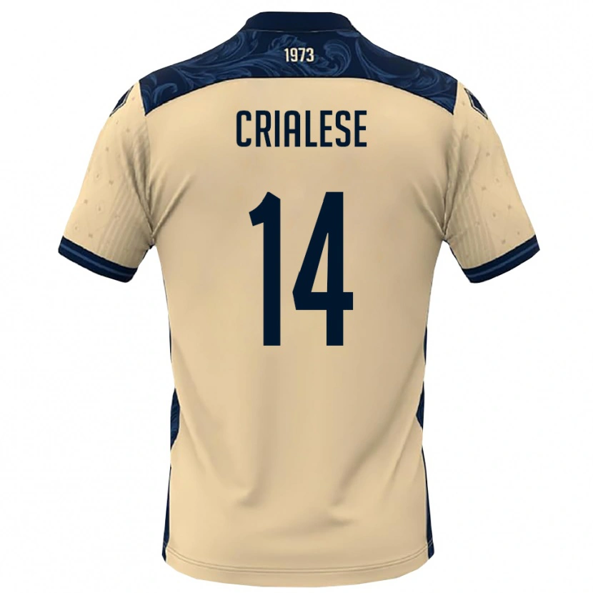 Danxen Kinder Carlo Crialese #14 Weiß Marineblau Auswärtstrikot Trikot 2025/26 T-Shirt Österreich