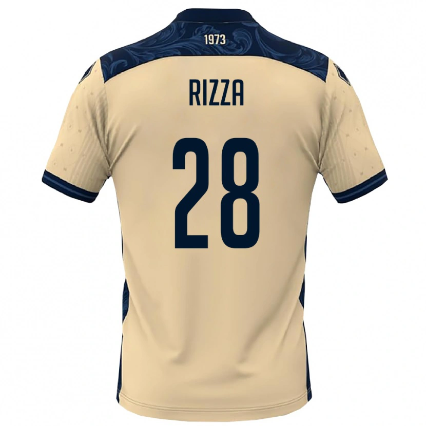 Danxen Kinder Alessio Rizza #28 Weiß Marineblau Auswärtstrikot Trikot 2025/26 T-Shirt Österreich