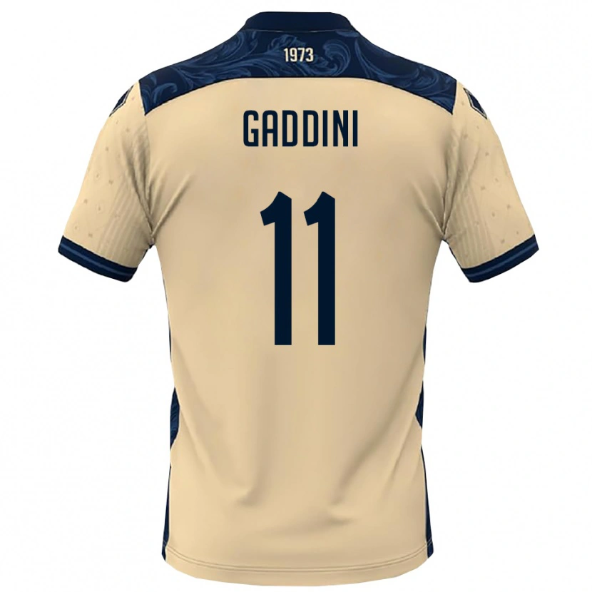 Danxen Kinder Mattia Gaddini #11 Weiß Marineblau Auswärtstrikot Trikot 2025/26 T-Shirt Österreich