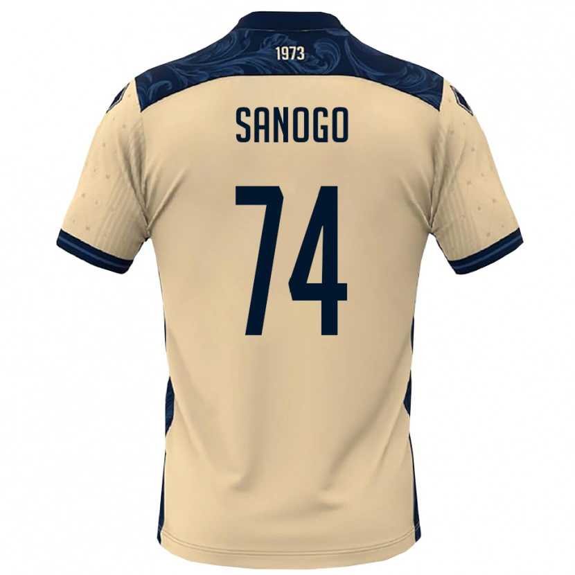 Danxen Kinder Ahmed Sanogo #74 Weiß Marineblau Auswärtstrikot Trikot 2025/26 T-Shirt Österreich