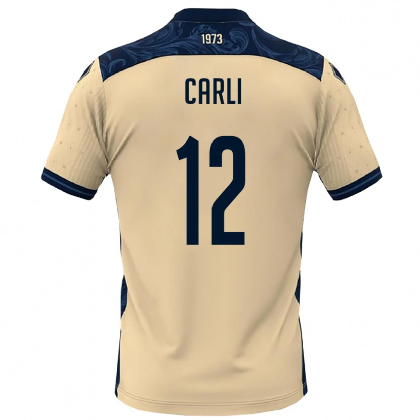 Danxen Kinder Lorenzo Carli #12 Weiß Marineblau Auswärtstrikot Trikot 2025/26 T-Shirt Österreich