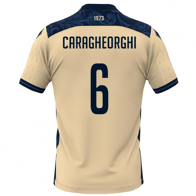 Danxen Kinder Nichita Caragheorghi #6 Weiß Marineblau Auswärtstrikot Trikot 2025/26 T-Shirt Österreich