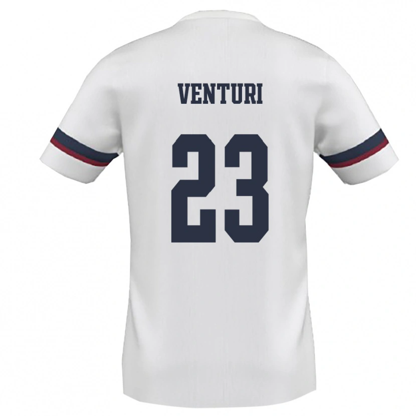 Danxen Kinder Michael Venturi #23 Weiß Rot Auswärtstrikot Trikot 2025/26 T-Shirt Österreich