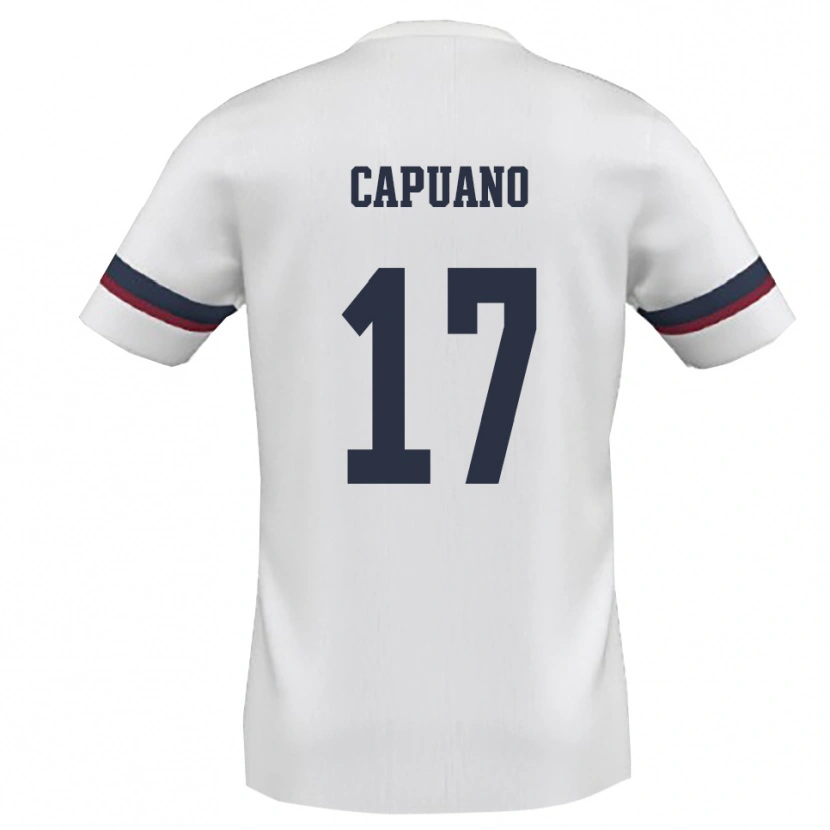 Danxen Kinder Fedele Capuano #17 Weiß Rot Auswärtstrikot Trikot 2025/26 T-Shirt Österreich