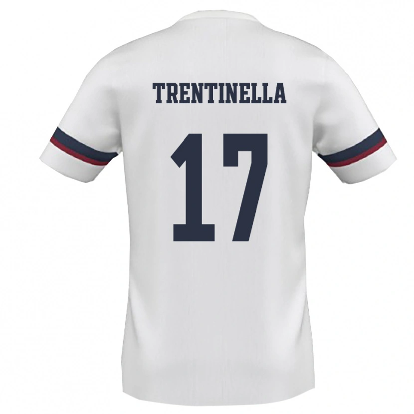 Danxen Kinder Marco Trentinella #17 Weiß Rot Auswärtstrikot Trikot 2025/26 T-Shirt Österreich