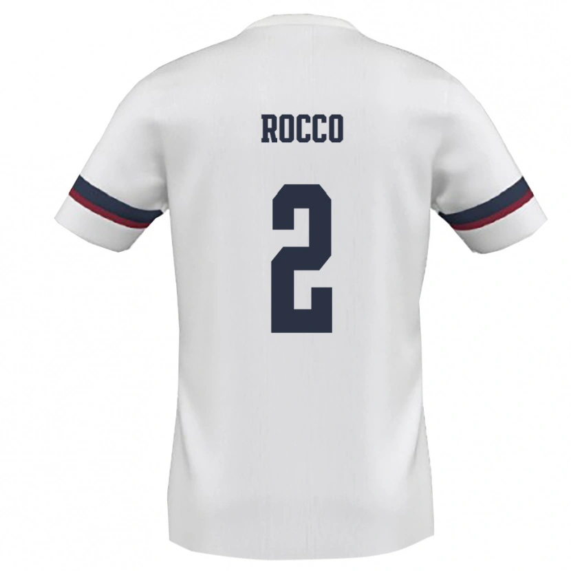 Danxen Kinder Antonio Rocco #2 Weiß Rot Auswärtstrikot Trikot 2025/26 T-Shirt Österreich