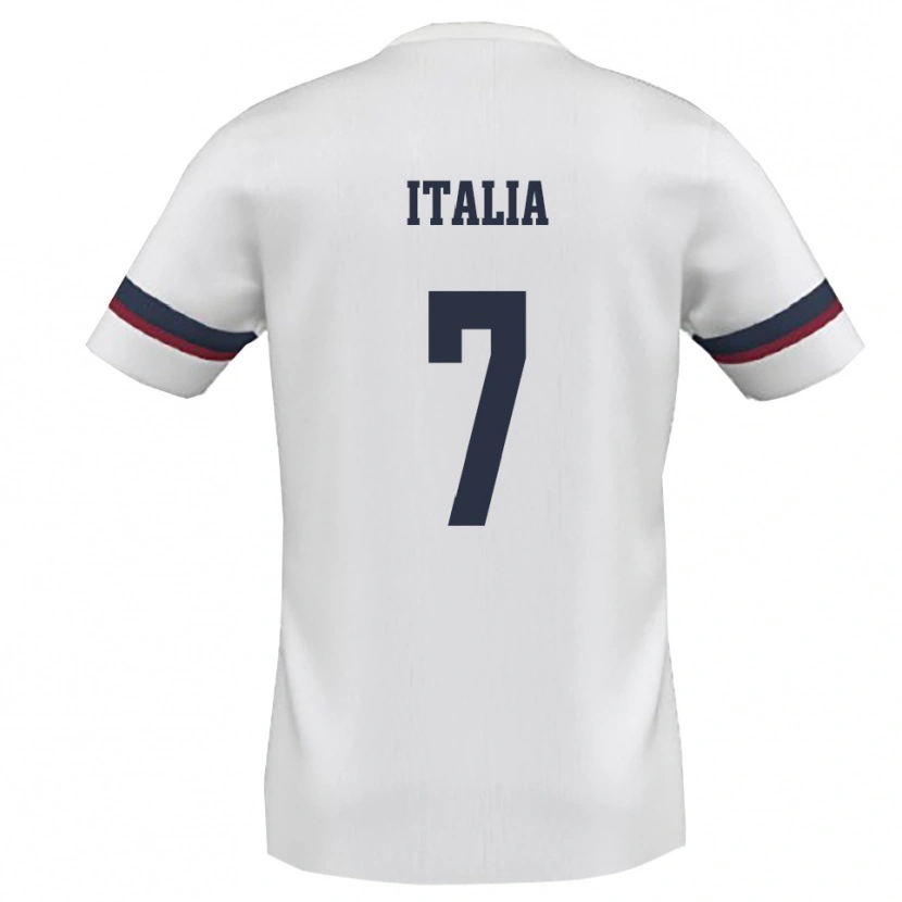 Danxen Kinder Matteo Italia #7 Weiß Rot Auswärtstrikot Trikot 2025/26 T-Shirt Österreich