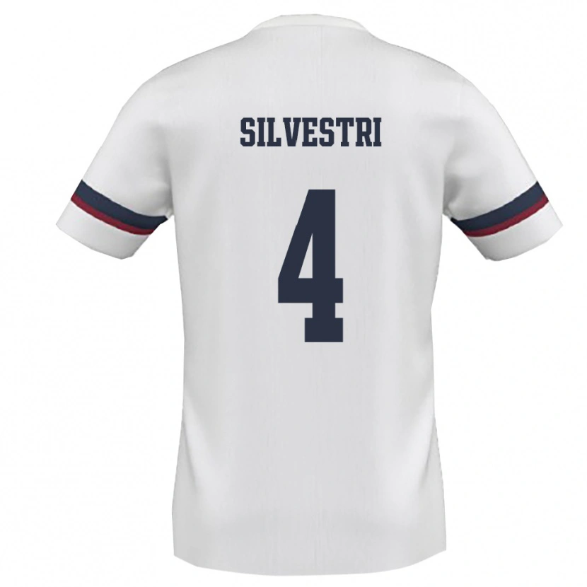 Danxen Kinder Thomas Silvestri #4 Weiß Rot Auswärtstrikot Trikot 2025/26 T-Shirt Österreich