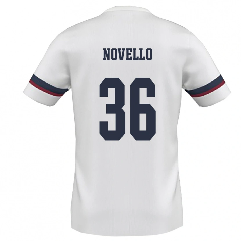 Danxen Kinder Jahce Novello #36 Weiß Rot Auswärtstrikot Trikot 2025/26 T-Shirt Österreich