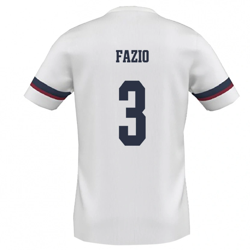 Danxen Kinder Carlo Fazio #3 Weiß Rot Auswärtstrikot Trikot 2025/26 T-Shirt Österreich