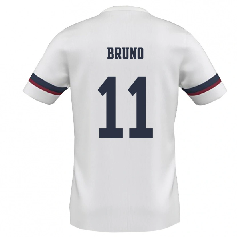 Danxen Kinder Niccolò Bruno #11 Weiß Rot Auswärtstrikot Trikot 2025/26 T-Shirt Österreich