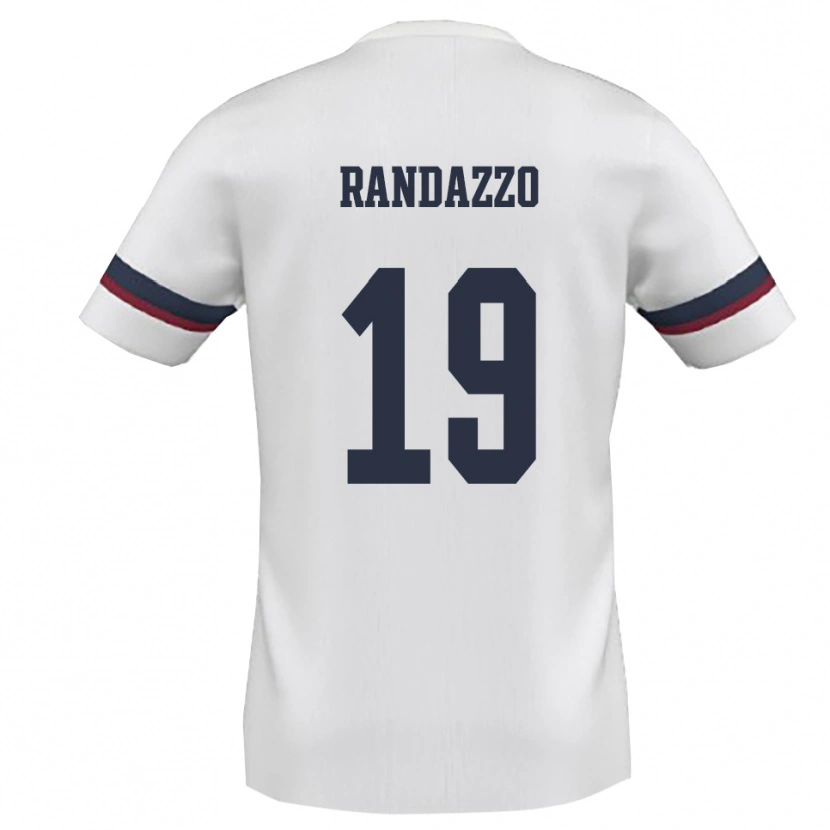 Danxen Kinder Alessandro Randazzo #19 Weiß Rot Auswärtstrikot Trikot 2025/26 T-Shirt Österreich