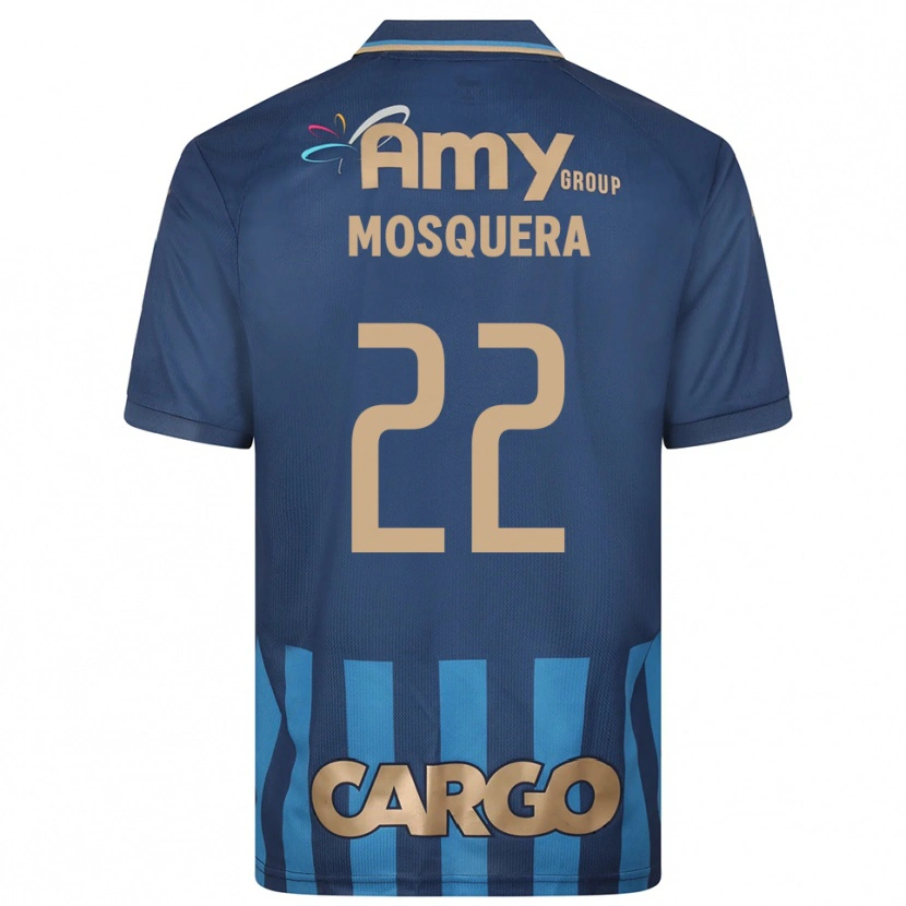 Danxen Kinder Orlando Mosquera #22 Marineblau Blau Auswärtstrikot Trikot 2025/26 T-Shirt Österreich