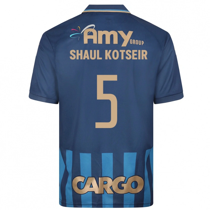Danxen Kinder Yonathan Shaul Kotseir #5 Marineblau Blau Auswärtstrikot Trikot 2025/26 T-Shirt Österreich