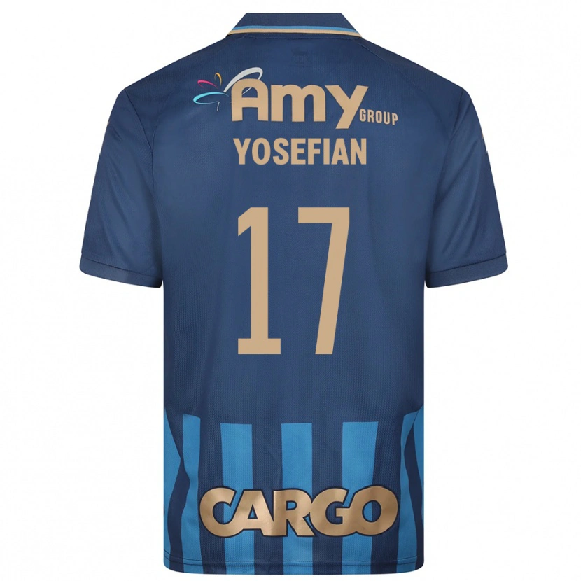 Danxen Kinder Harel Yosefian #17 Marineblau Blau Auswärtstrikot Trikot 2025/26 T-Shirt Österreich