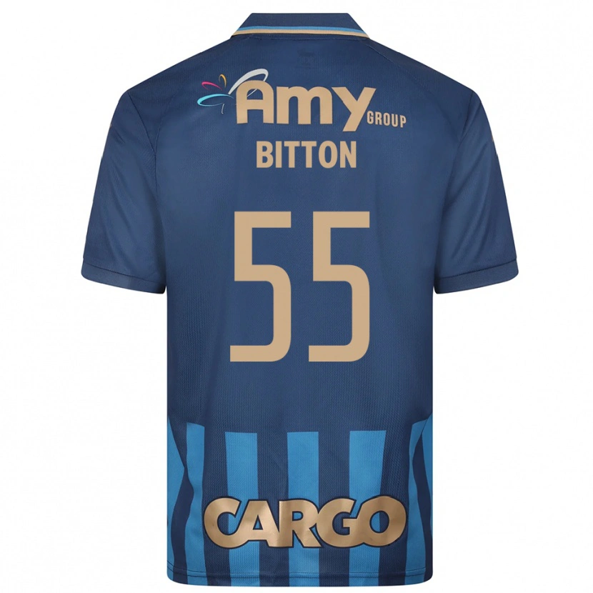 Danxen Kinder Nir Bitton #55 Marineblau Blau Auswärtstrikot Trikot 2025/26 T-Shirt Österreich