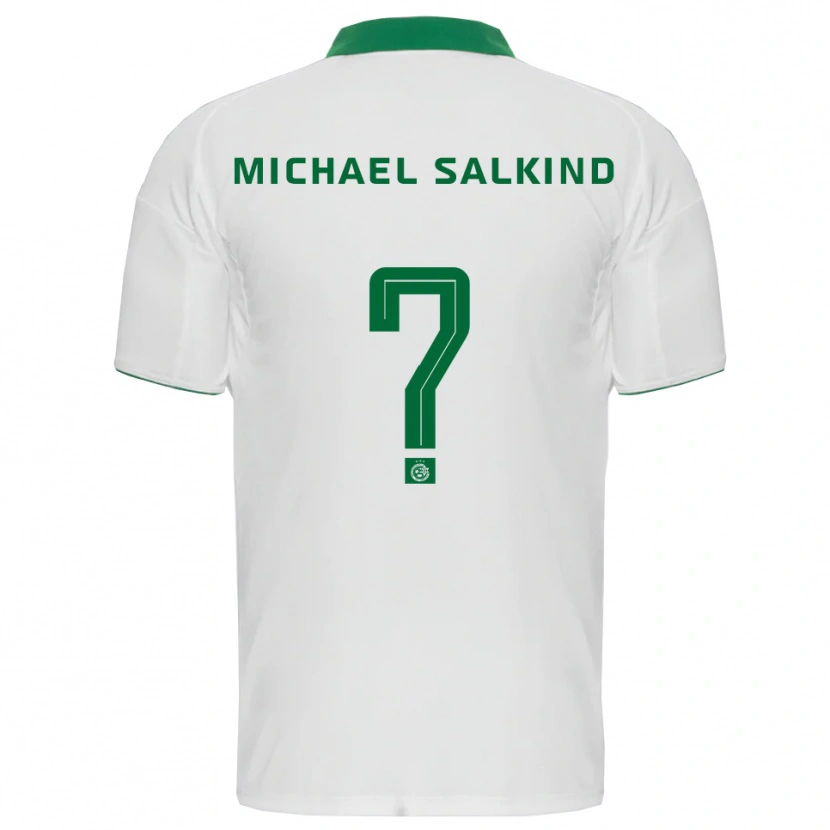 Danxen Kinder Liav Michael Salkind #0 Weiß Grün Auswärtstrikot Trikot 2025/26 T-Shirt Österreich
