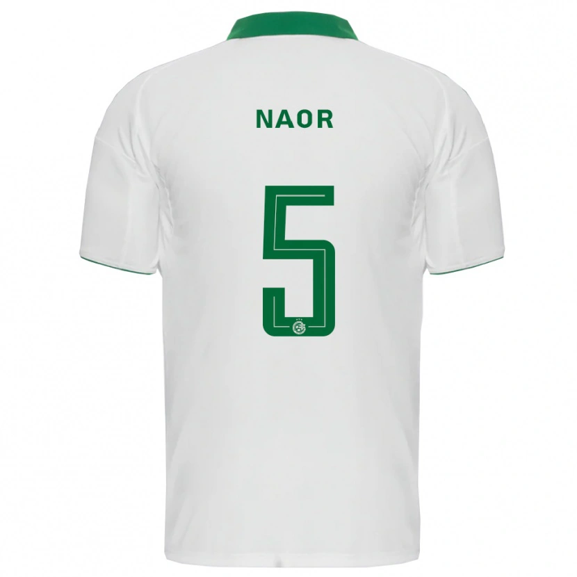 Danxen Kinder Goni Naor #5 Weiß Grün Auswärtstrikot Trikot 2025/26 T-Shirt Österreich