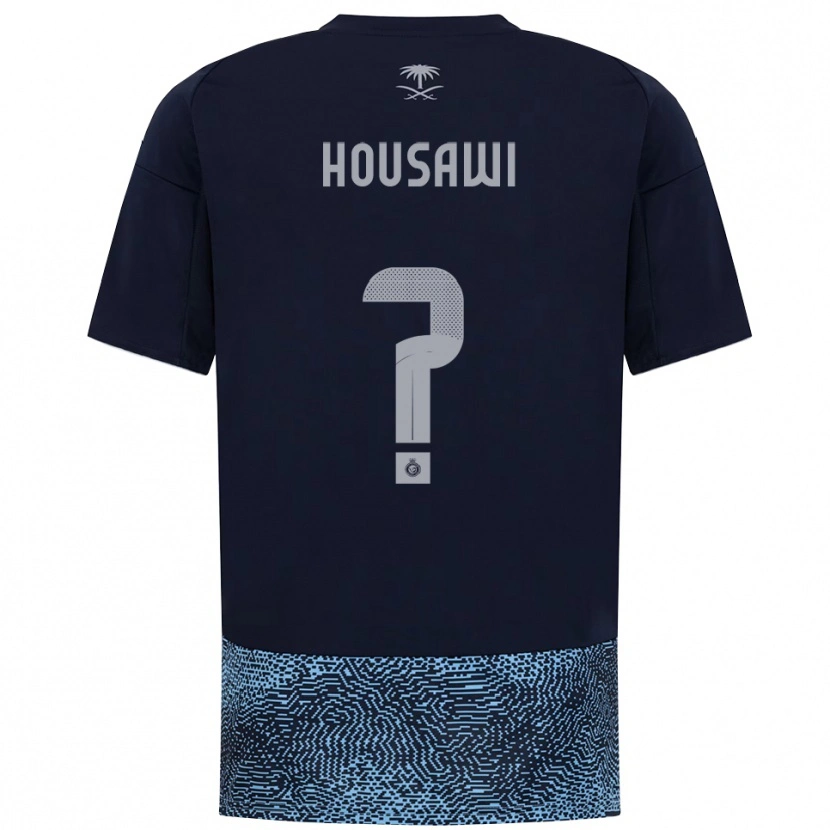 Danxen Kinder Asser Housawi #0 Marineblau Himmelblau Auswärtstrikot Trikot 2025/26 T-Shirt Österreich