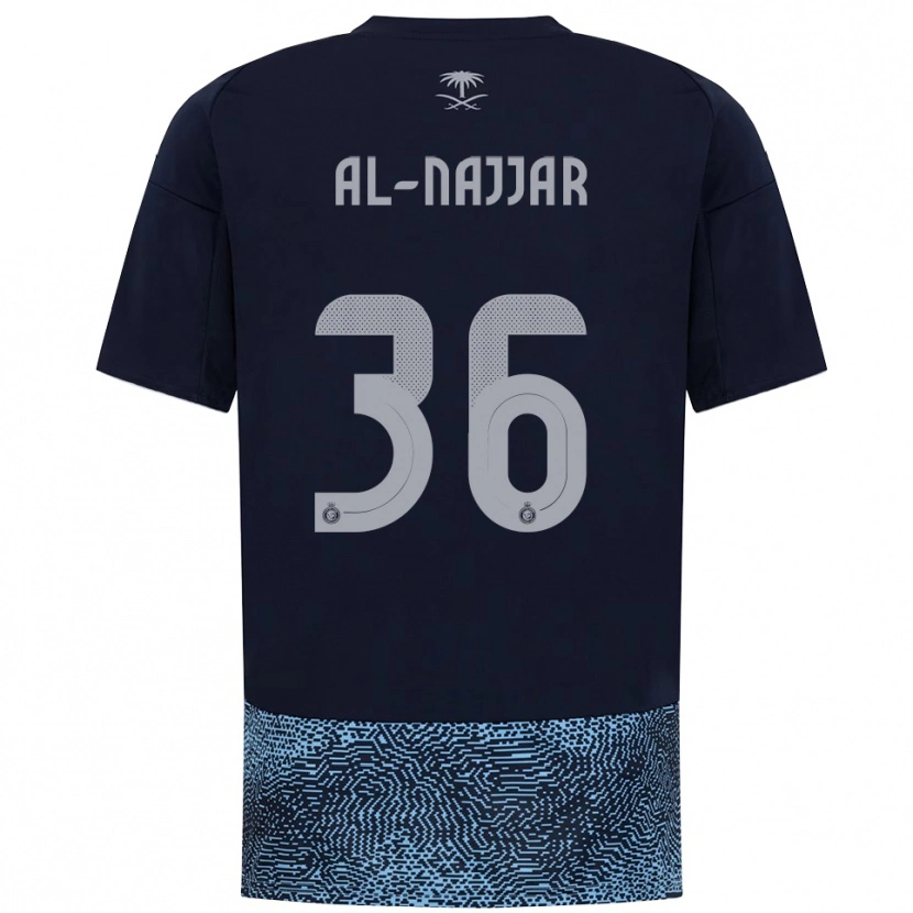 Danxen Kinder Raghed Al-Najjar #36 Marineblau Himmelblau Auswärtstrikot Trikot 2025/26 T-Shirt Österreich