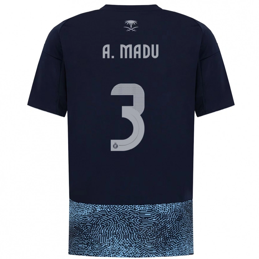 Danxen Kinder Abdullah Madu #3 Marineblau Himmelblau Auswärtstrikot Trikot 2025/26 T-Shirt Österreich