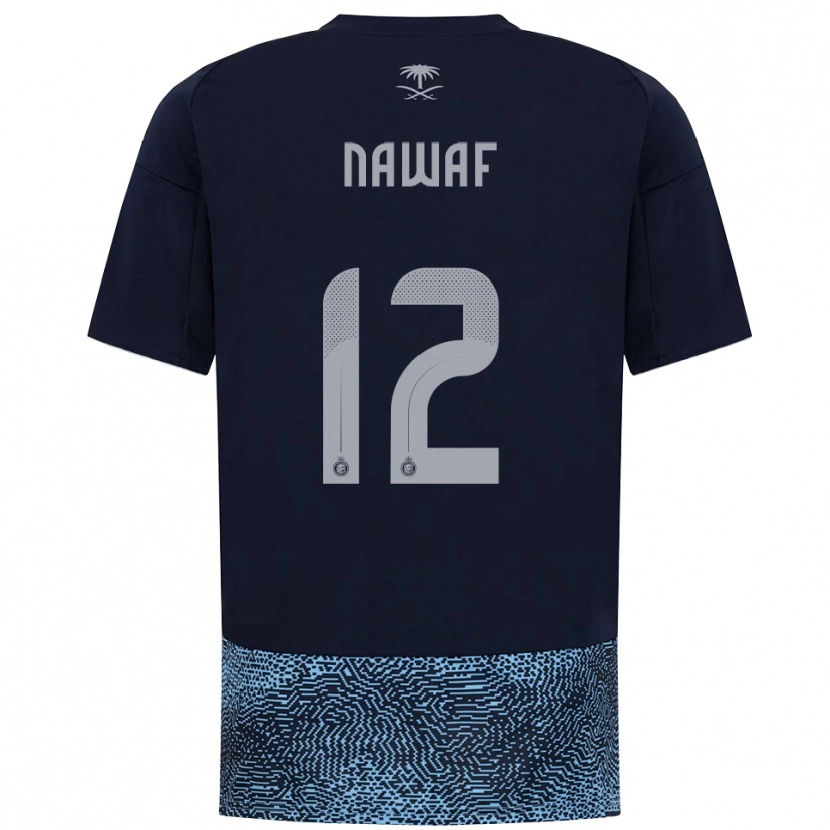 Danxen Kinder Nawaf Al-Boushal #12 Marineblau Himmelblau Auswärtstrikot Trikot 2025/26 T-Shirt Österreich