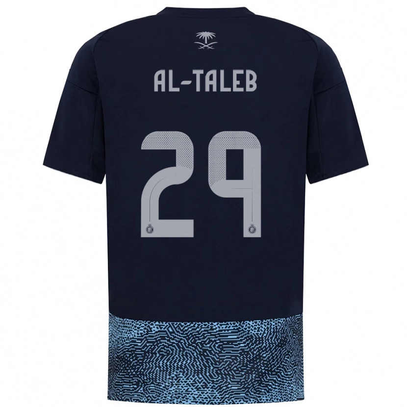 Danxen Kinder Fahad Al-Taleb #29 Marineblau Himmelblau Auswärtstrikot Trikot 2025/26 T-Shirt Österreich