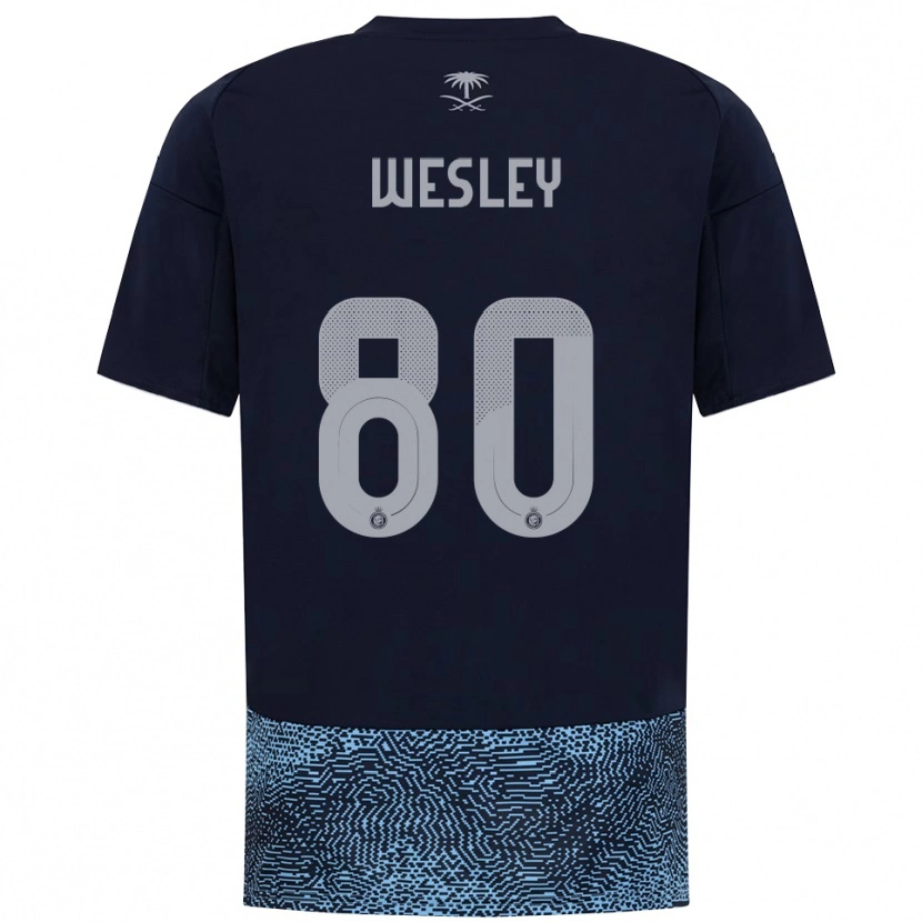 Danxen Kinder Wesley #80 Marineblau Himmelblau Auswärtstrikot Trikot 2025/26 T-Shirt Österreich