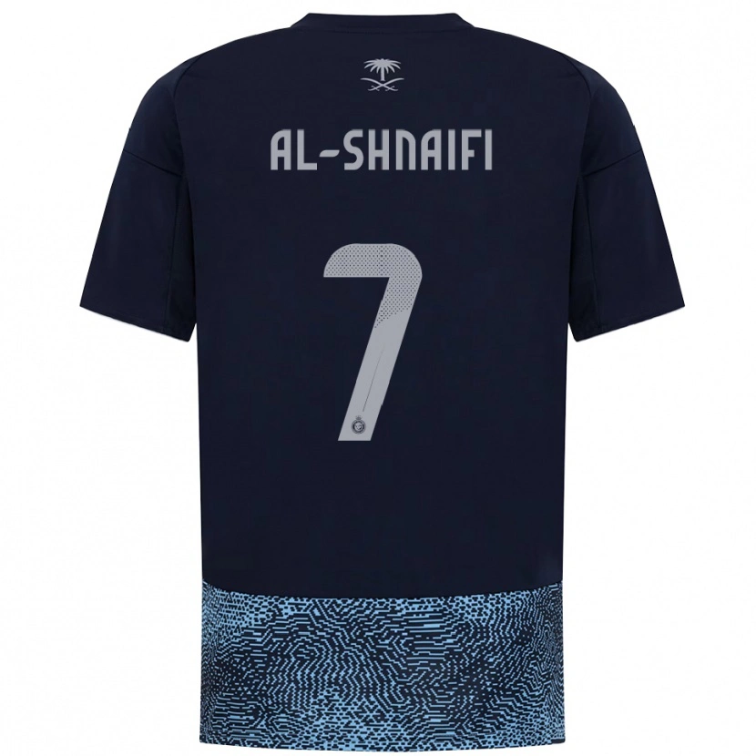 Danxen Kinder Basmah Al-Shnaifi #7 Marineblau Himmelblau Auswärtstrikot Trikot 2025/26 T-Shirt Österreich
