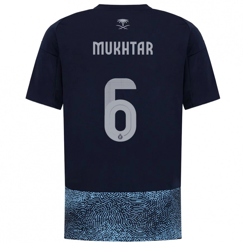 Danxen Kinder Mukhtar Ali #6 Marineblau Himmelblau Auswärtstrikot Trikot 2025/26 T-Shirt Österreich