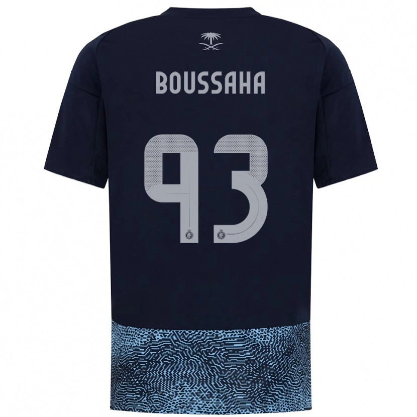 Danxen Kinder Lina Boussaha #93 Marineblau Himmelblau Auswärtstrikot Trikot 2025/26 T-Shirt Österreich