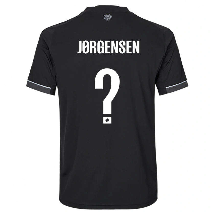 Danxen Kinder Mads Jørgensen #0 Schwarz Weiß Auswärtstrikot Trikot 2025/26 T-Shirt Österreich