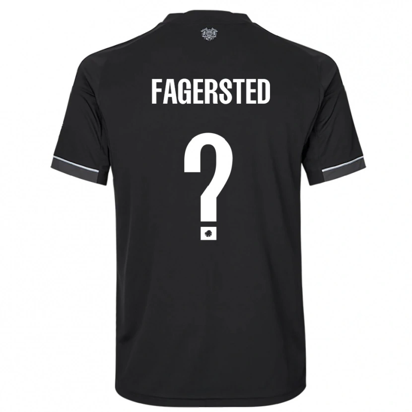 Danxen Kinder Johan Fagersted #0 Schwarz Weiß Auswärtstrikot Trikot 2025/26 T-Shirt Österreich