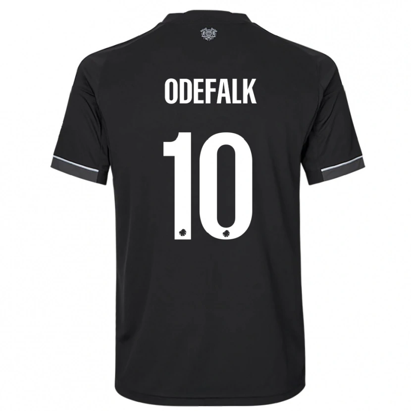 Danxen Kinder Alexander Odefalk #10 Schwarz Weiß Auswärtstrikot Trikot 2025/26 T-Shirt Österreich