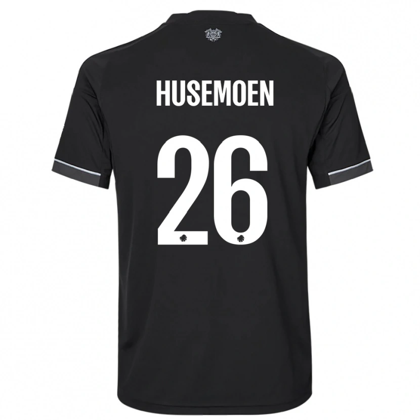 Danxen Kinder Astrid Husemoen #26 Schwarz Weiß Auswärtstrikot Trikot 2025/26 T-Shirt Österreich