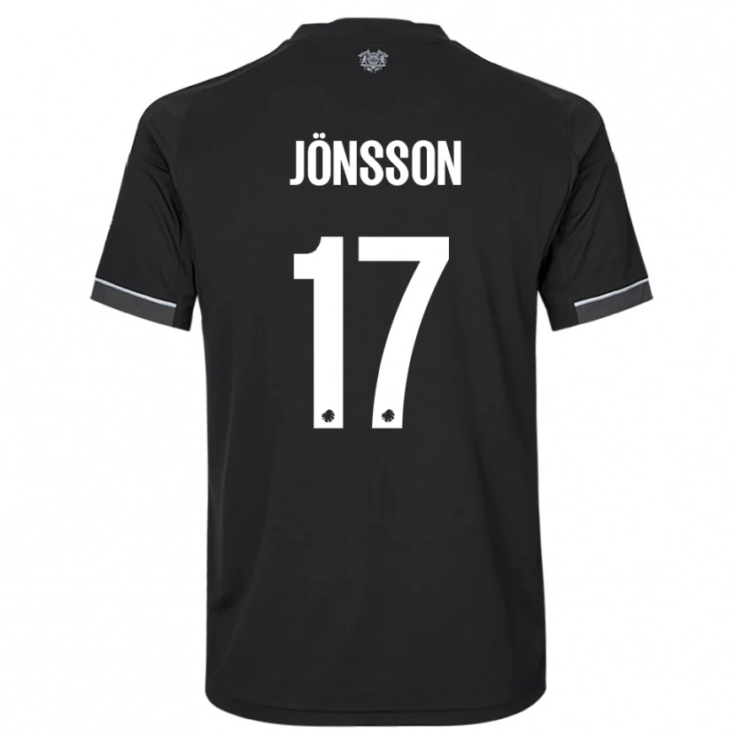 Danxen Kinder Neo Jönsson #17 Schwarz Weiß Auswärtstrikot Trikot 2025/26 T-Shirt Österreich