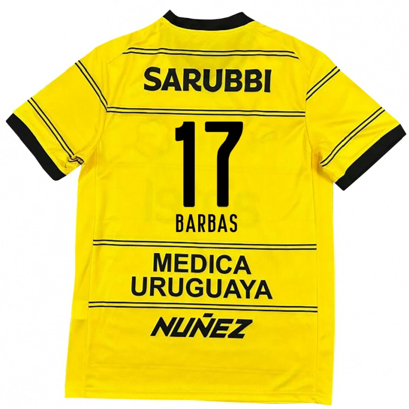 Danxen Kinder Germán Barbas #17 Schwarz Gold Auswärtstrikot Trikot 2025/26 T-Shirt Österreich