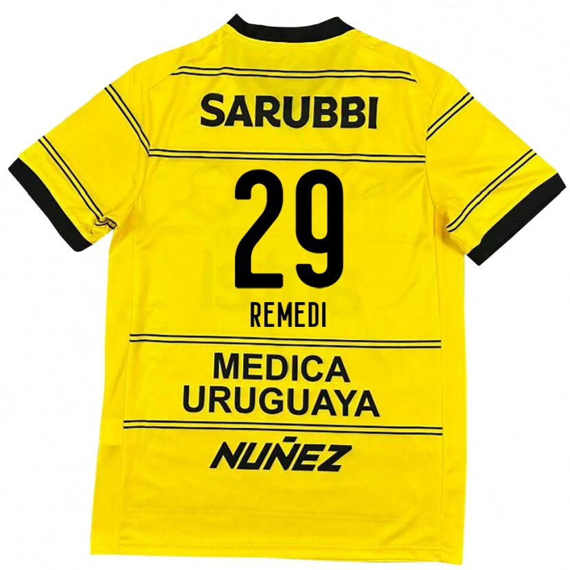 Danxen Kinder Eric Remedi #29 Schwarz Gold Auswärtstrikot Trikot 2025/26 T-Shirt Österreich