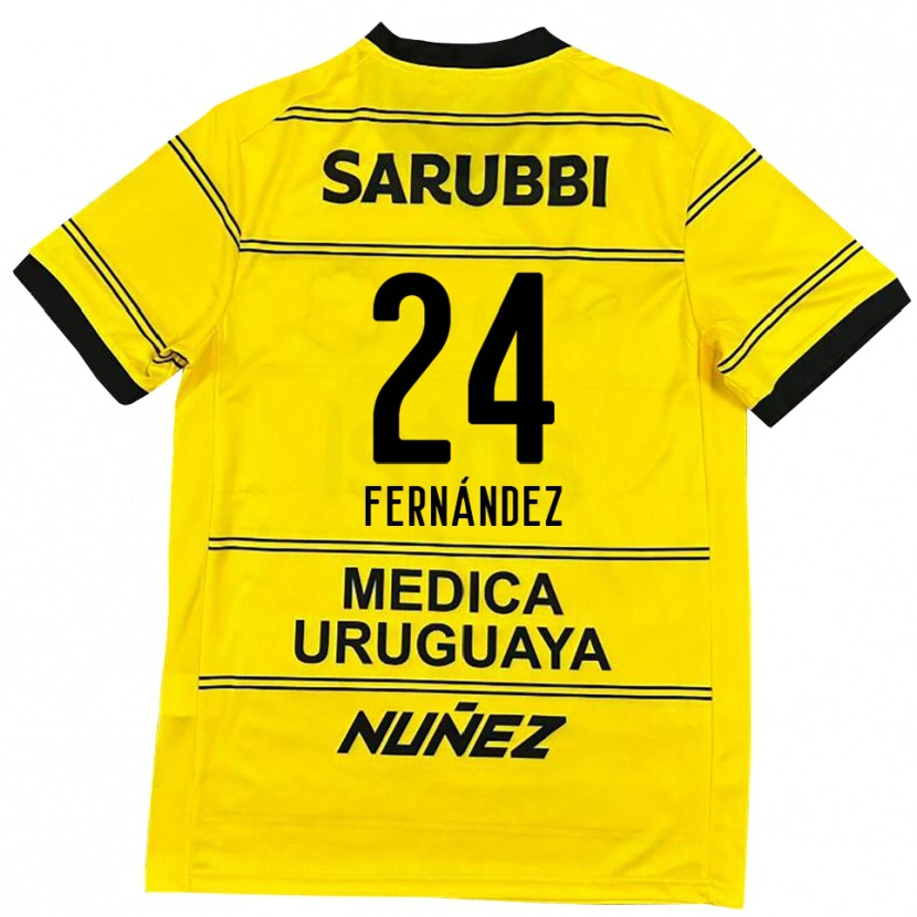 Danxen Kinder Faustino Fernández #24 Schwarz Gold Auswärtstrikot Trikot 2025/26 T-Shirt Österreich