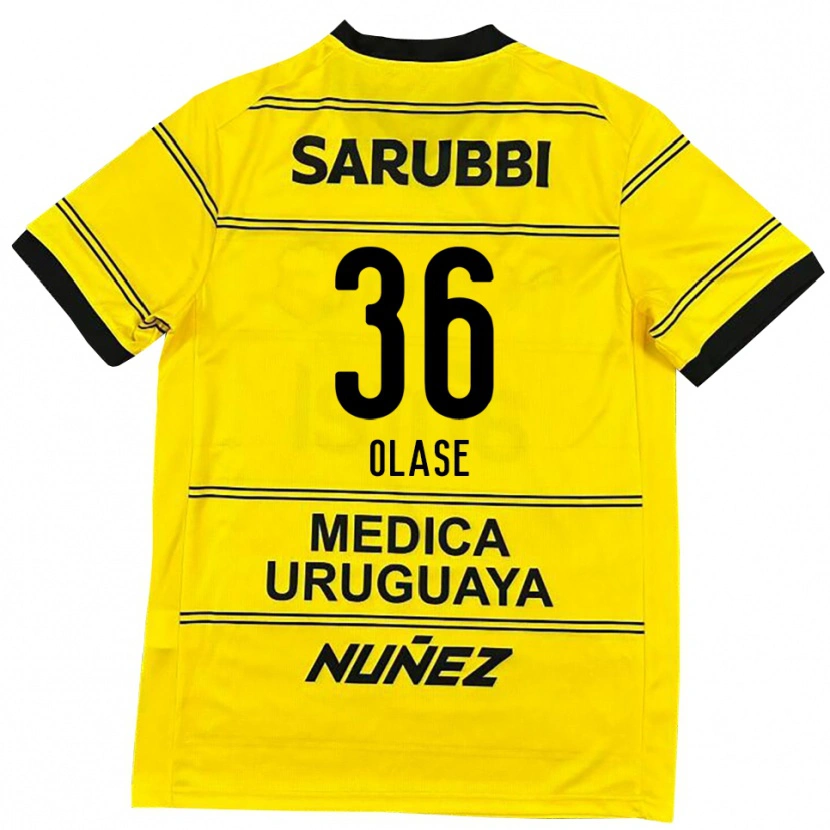 Danxen Kinder Tomás Olase #36 Schwarz Gold Auswärtstrikot Trikot 2025/26 T-Shirt Österreich